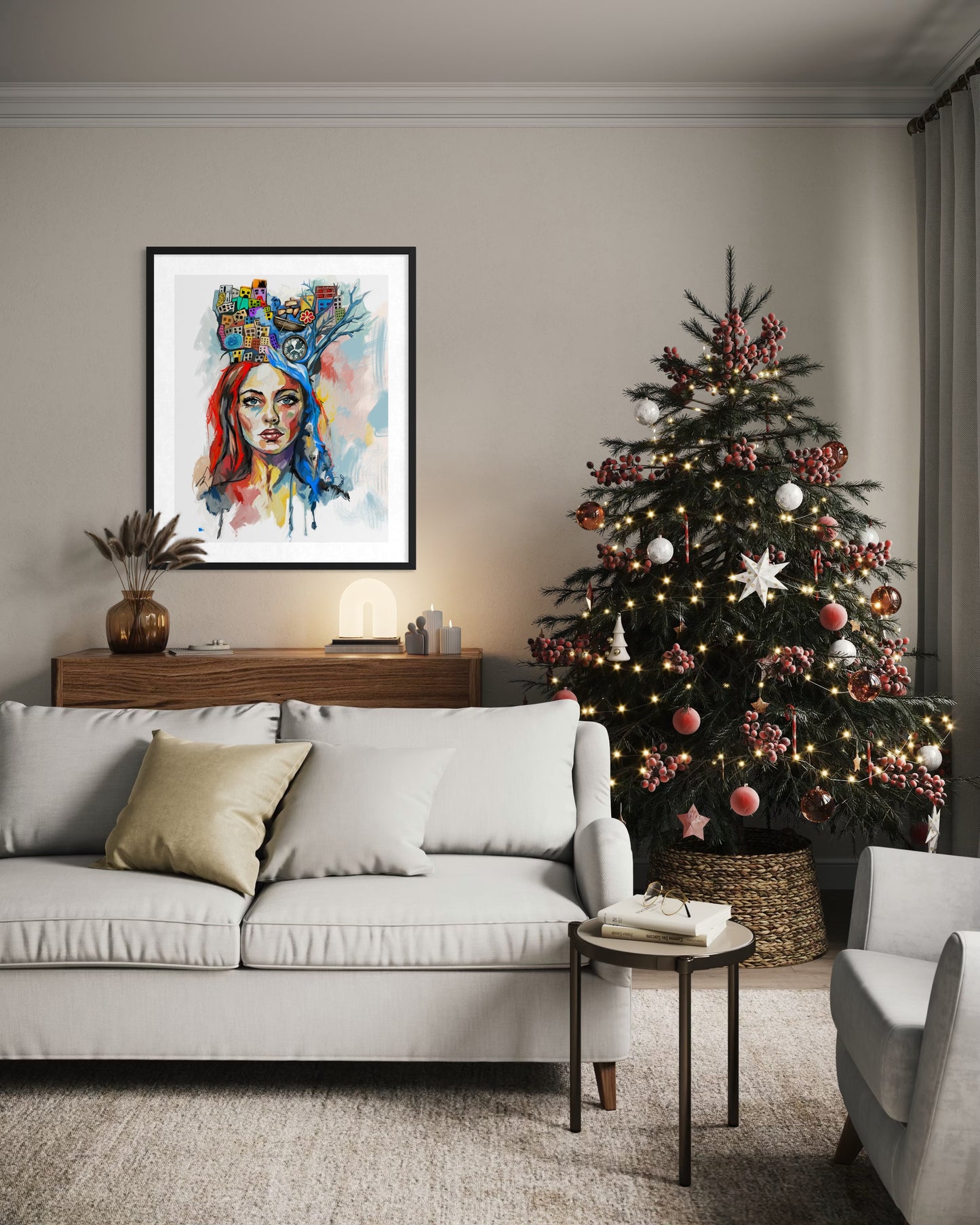 City Crown Soft Dream – Original Digital Artwork – Fine Art Print – Limited Edition – 60x75 cm