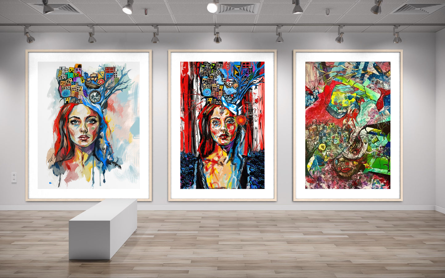 City Crown Soft Dream – Original Digital Artwork – Fine Art Print – Limited Edition – 60x75 cm