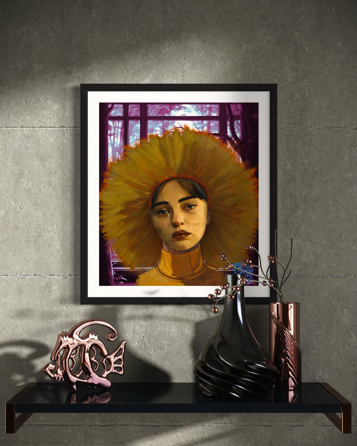 Sorrow - Original Digital Artwork - Fine art Archival Pigment Print- Limited Edition 43x49cm