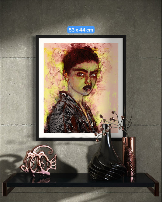 Shorthair - Original Digital Artwork - Fine art Archival Pigment Print- Limited Edition 47x56cm