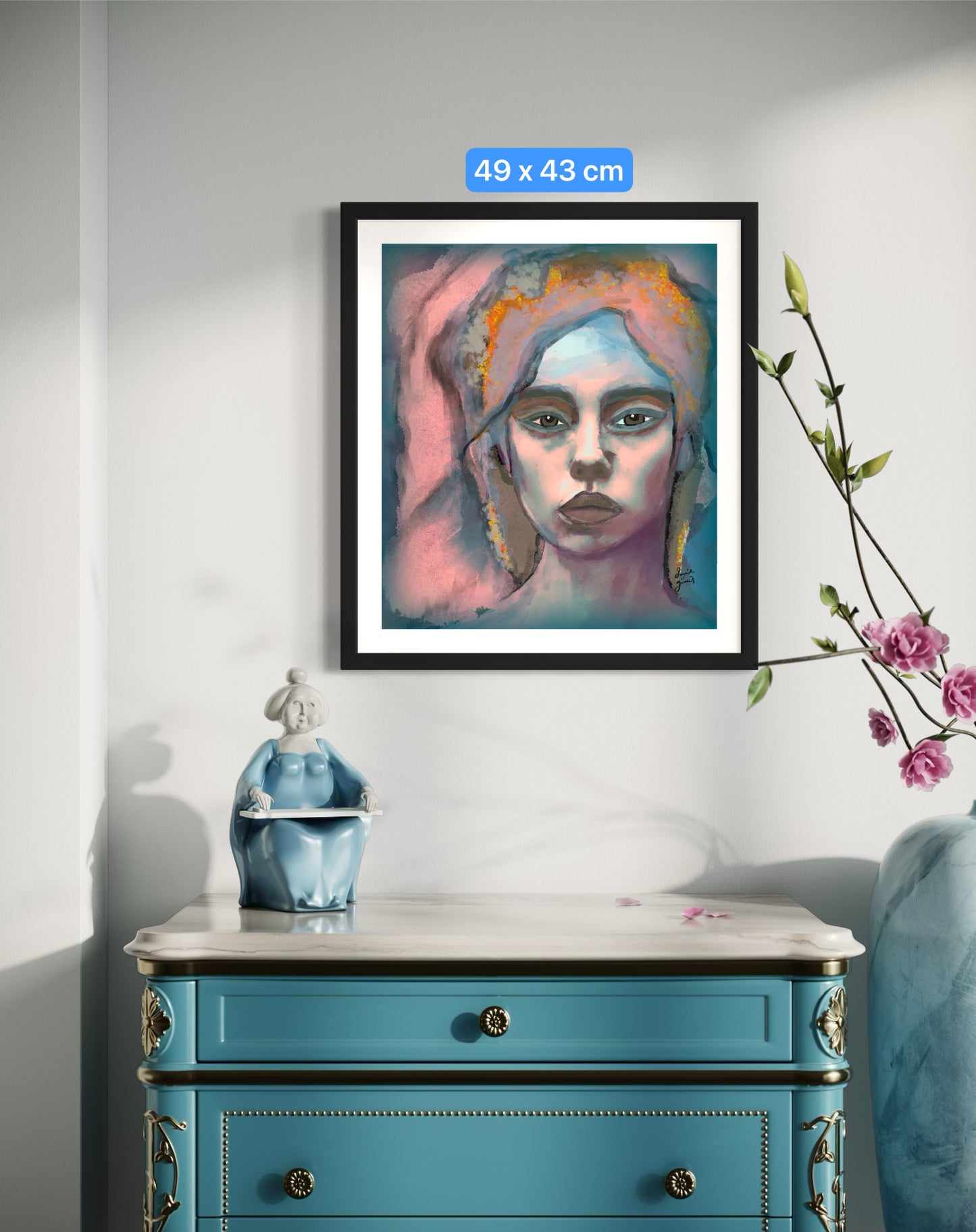 PinkDream - Original Digital Artwork - Fine art Archival Pigment Print- Limited Edition 43x49cm