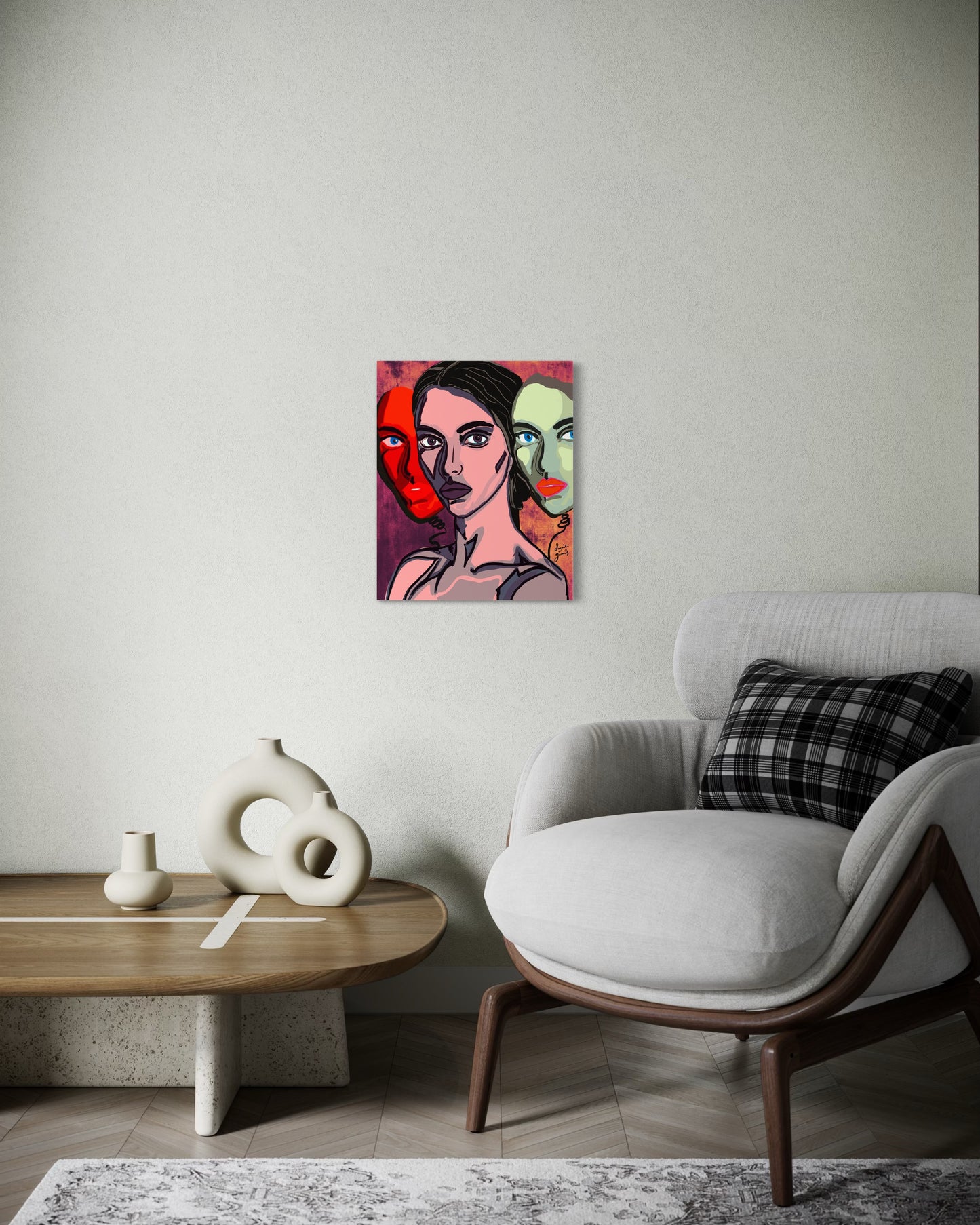 Personas - Original Digital Artwork - Fine Art Diasec Print- Limited Edition 41x50cm