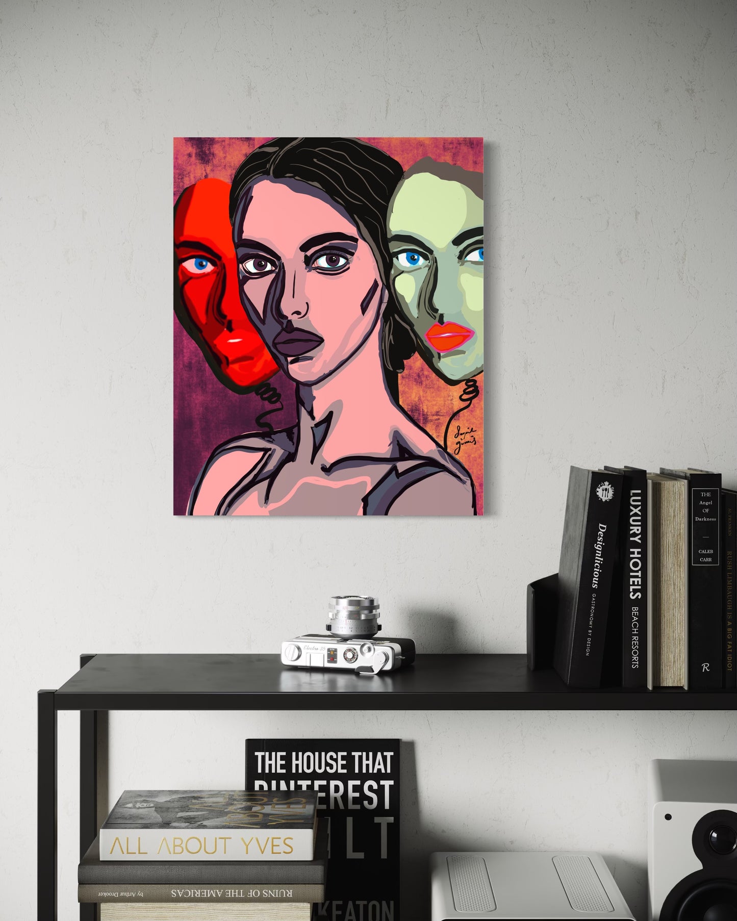 Personas - Original Digital Artwork - Fine Art Diasec Print- Limited Edition 41x50cm