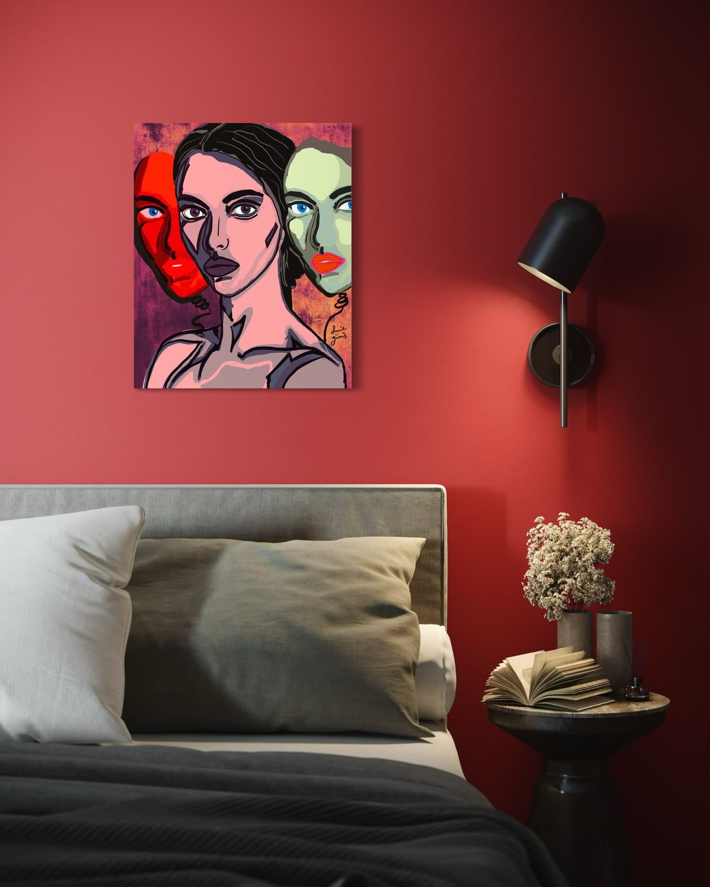 Personas - Original Digital Artwork - Fine Art Diasec Print- Limited Edition 41x50cm