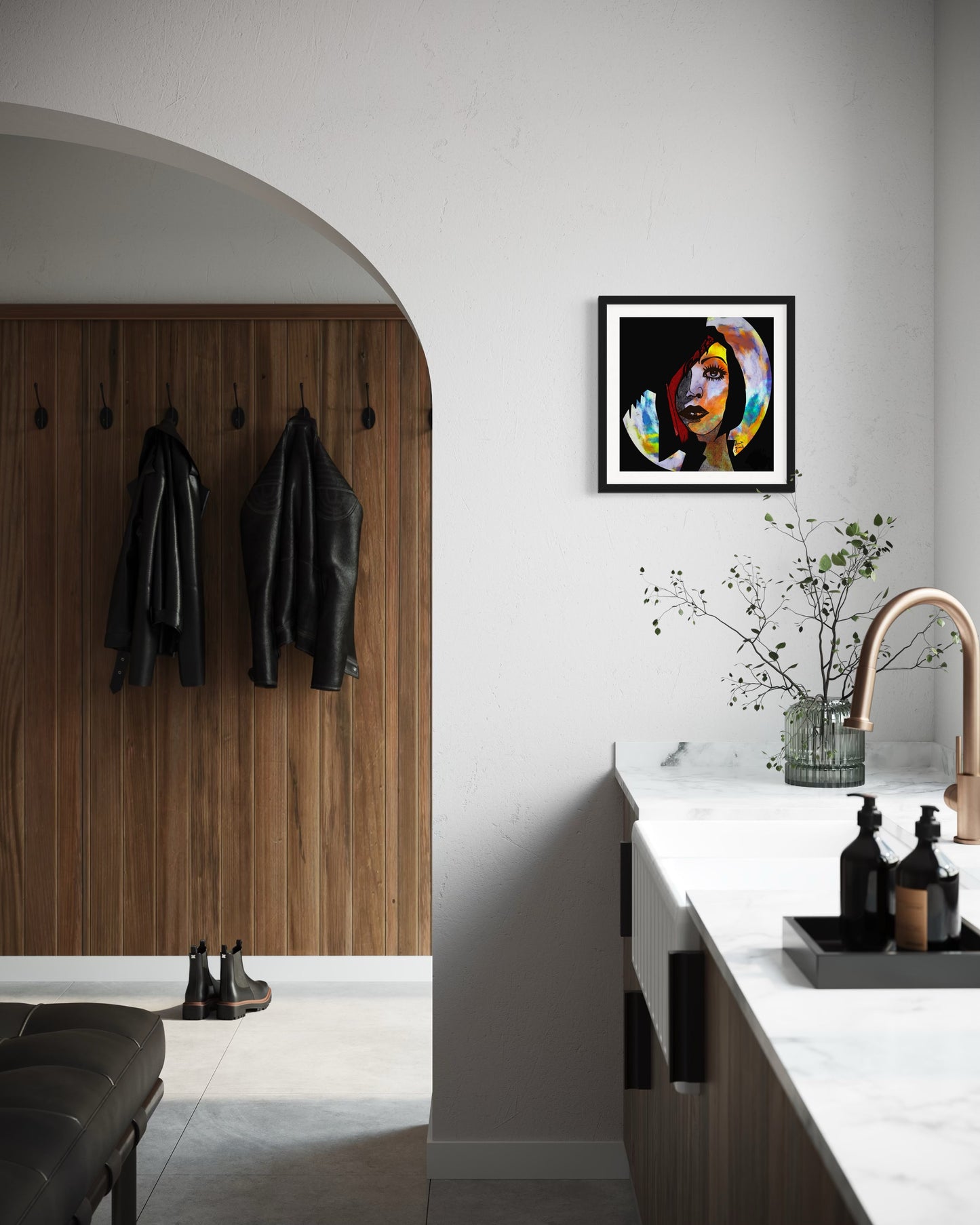 Popart2 - Original Digital Artwork - Fine art Archival Pigment Print- Limited Edition 37x37cm