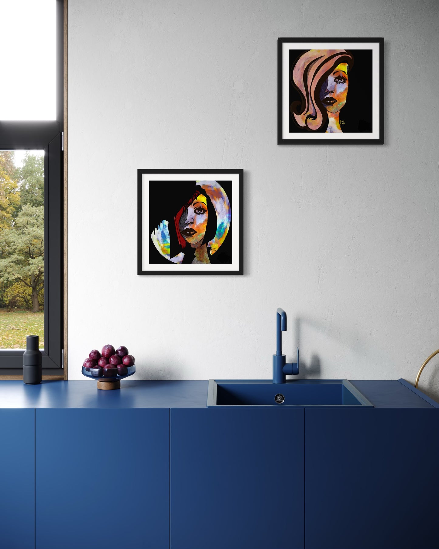 Popart2 - Original Digital Artwork - Fine art Archival Pigment Print- Limited Edition 37x37cm