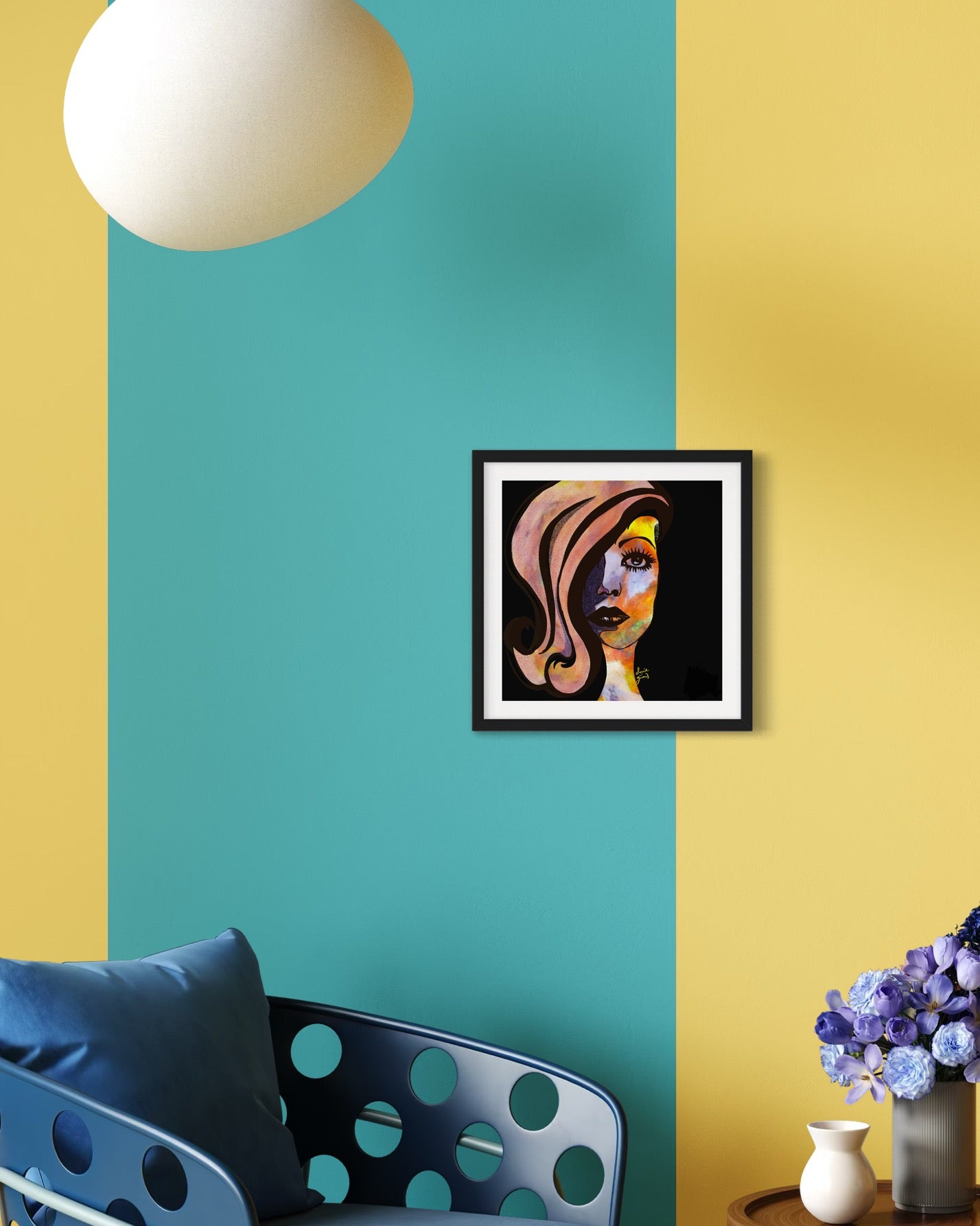 Popart1 - Original Digital Artwork - Fine art Archival Pigment Print- Limited Edition 37x37cm