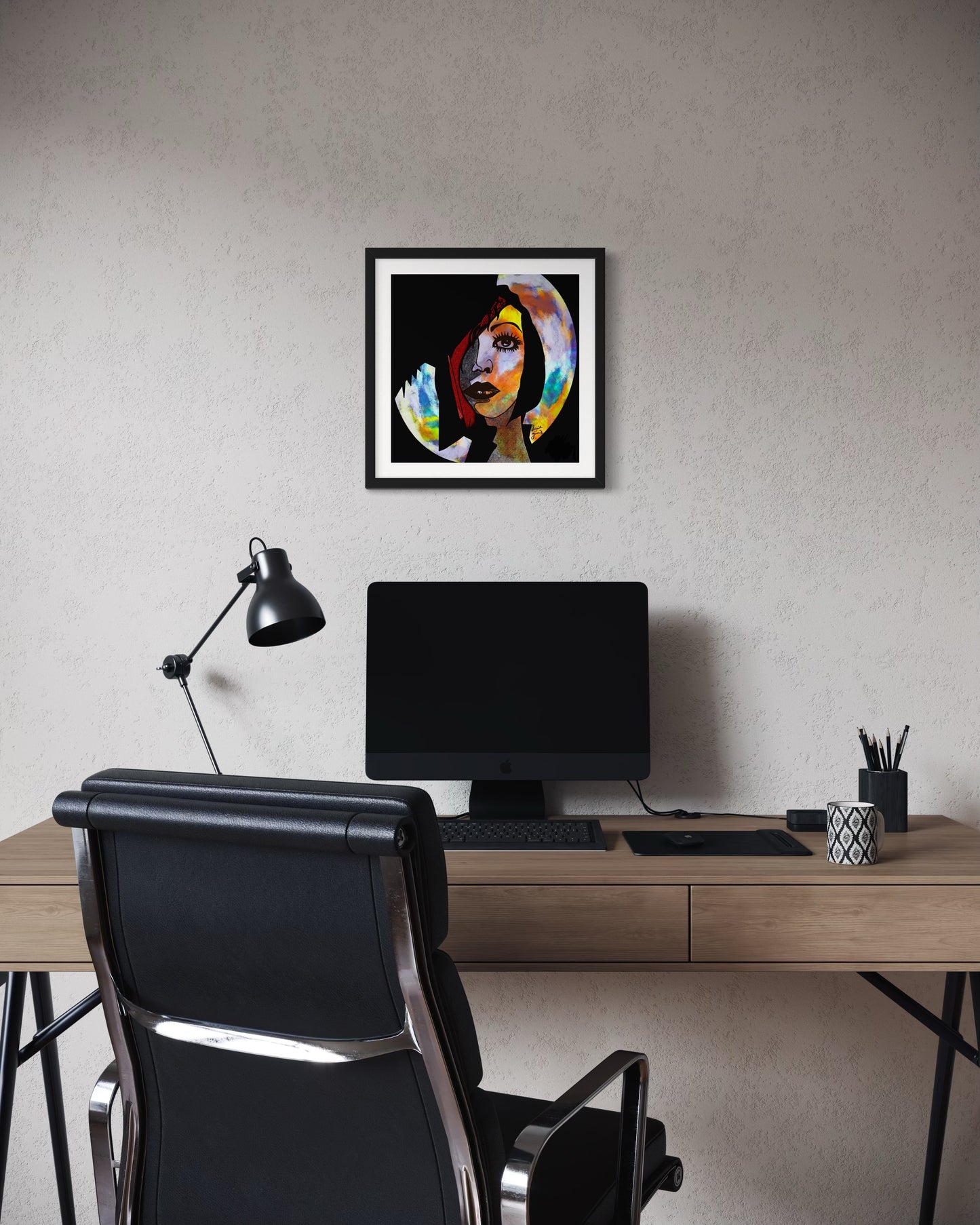 Popart2 - Original Digital Artwork - Fine art Archival Pigment Print- Limited Edition 37x37cm