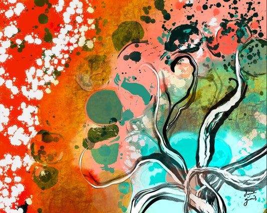 Tree of Life- Original Digital Artwork - Fine Art Diasec Print- Limited Edition 50x40cm