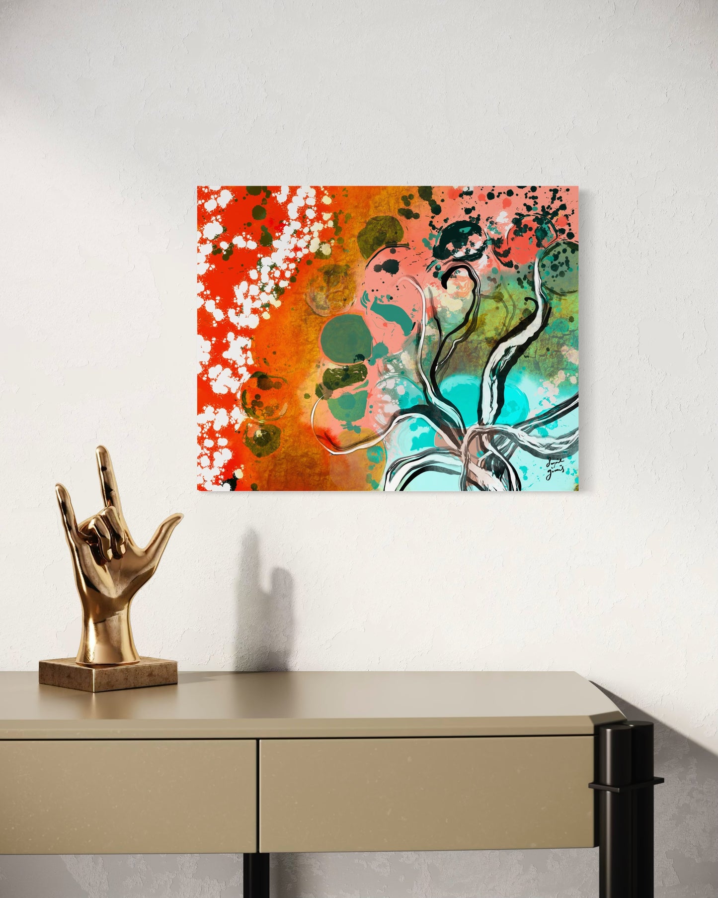 Tree of Life- Original Digital Artwork - Fine Art Diasec Print- Limited Edition 50x40cm