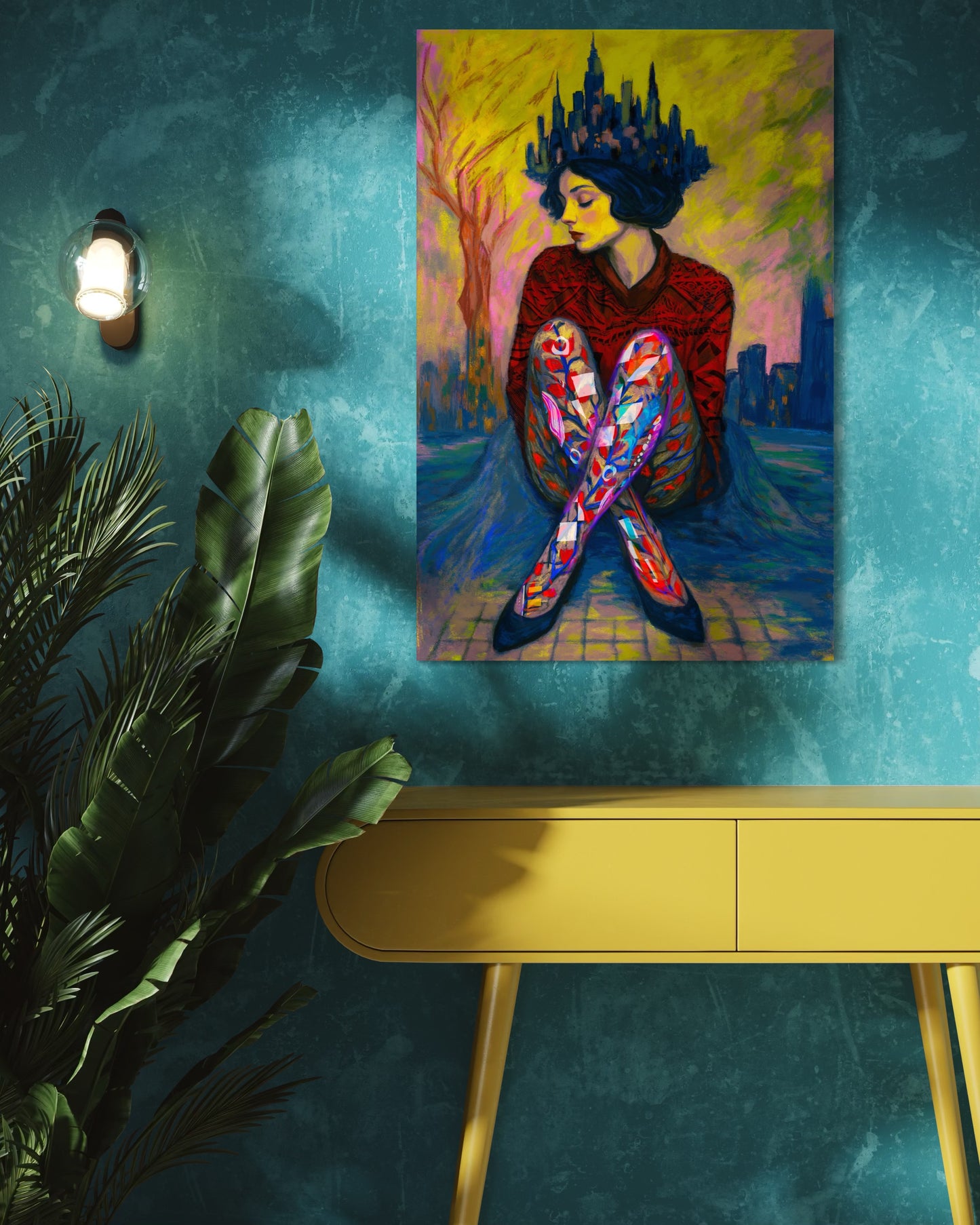 Sessiz Şehrin Kraliçesi – Original Digital Artwork – Fine Art Print – Limited Edition – 50x75 cm